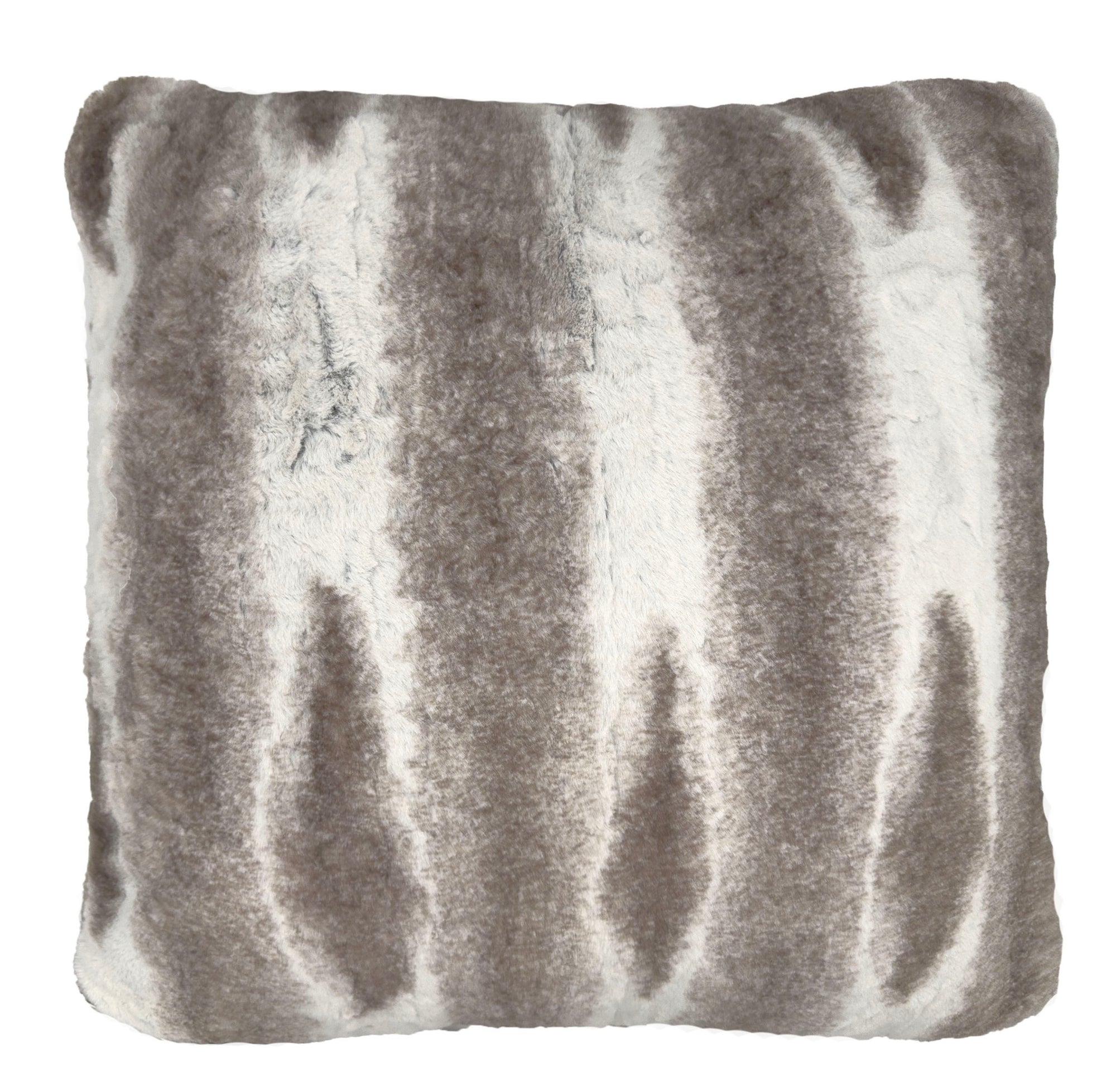 Pillow Sham in Luxury Driftwood Faux Fur. Made in Seattle, WA, USA by Pandemonium Seattle.