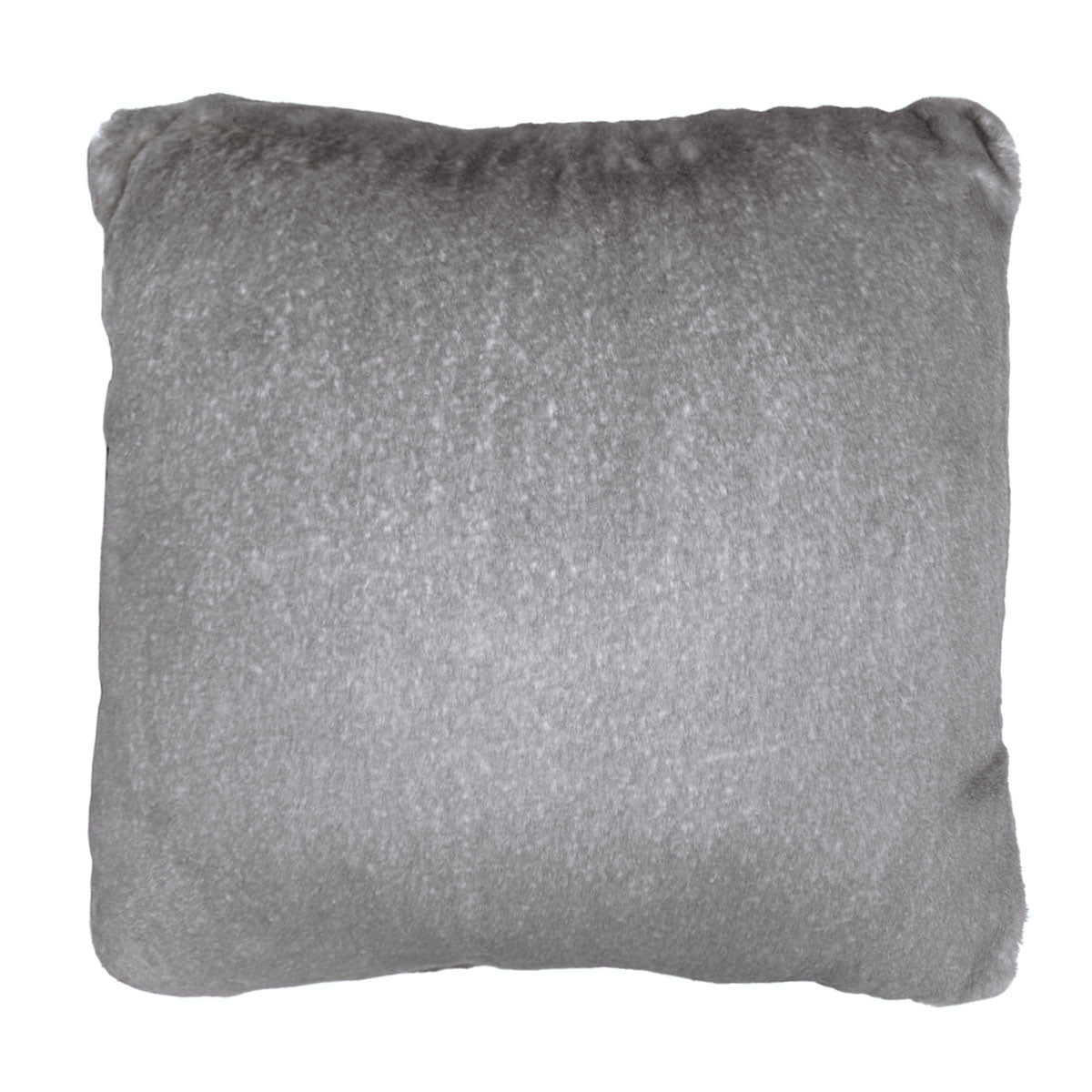 Pillow Sham in Coastal Plush Olympic Fog Faux Fur. Made in Seattle, WA, USA by Pandemonium Seattle.