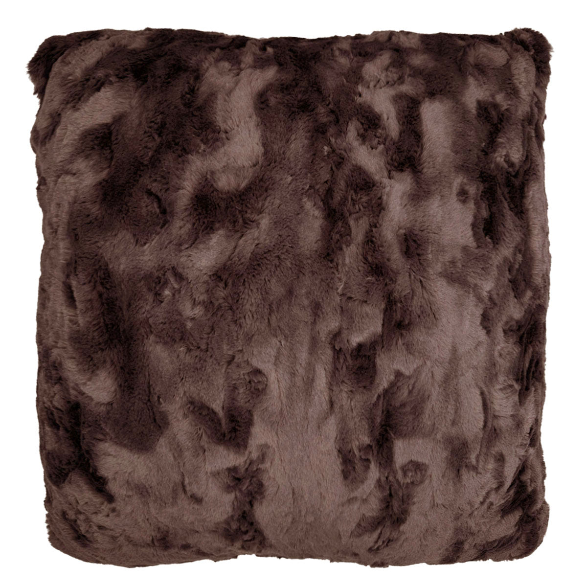 Pillow Sham in Cuddly Chocolate Faux Fur | Handmade in Seattle WA | Pandemonium Millinery
