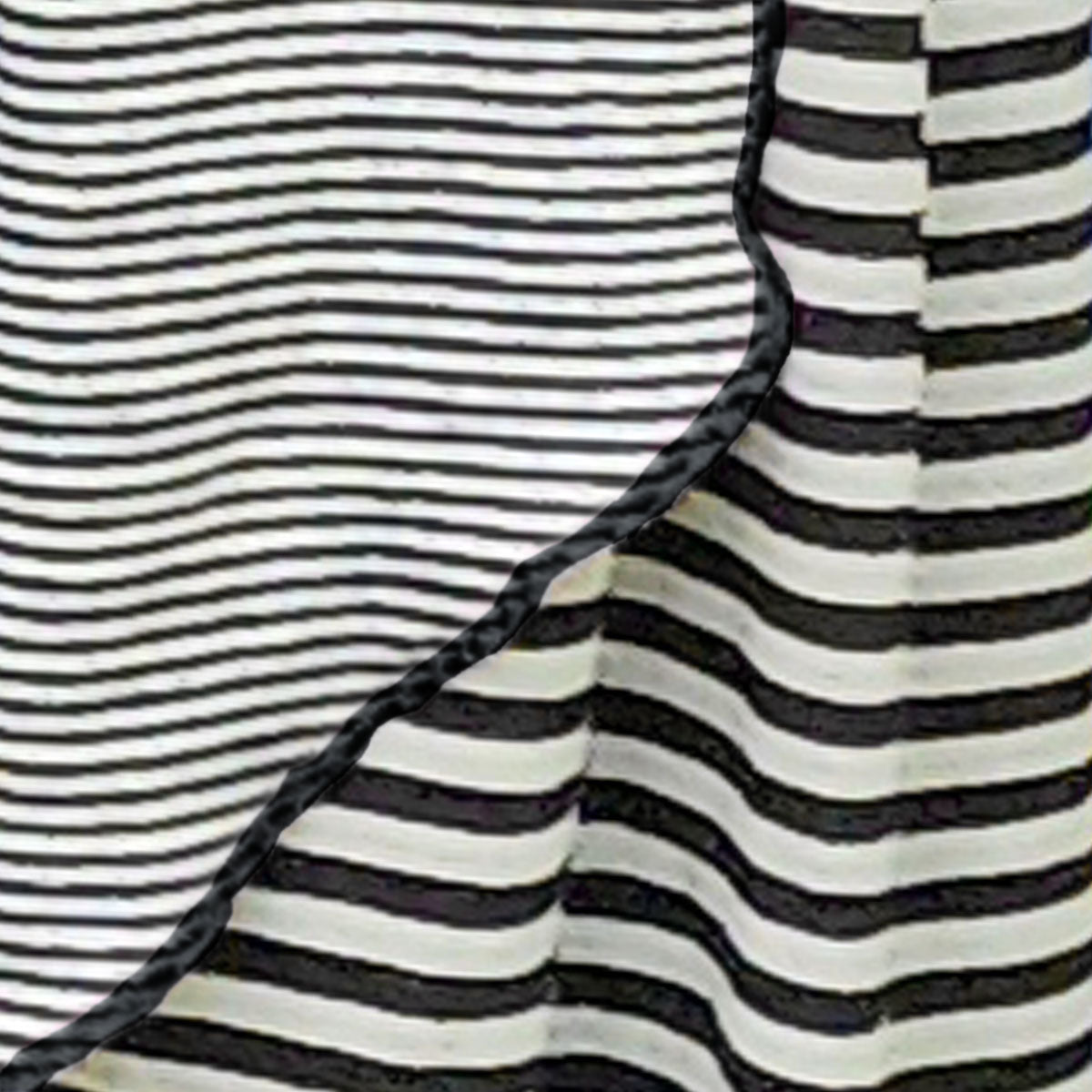 Swatch Image of Parisian Vintage Jersey with Black Stitching from Pandemonium Seattle