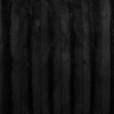 fabric swatch for minky black faux fur | Handmade in Seattle WA Pandemonium Millinery