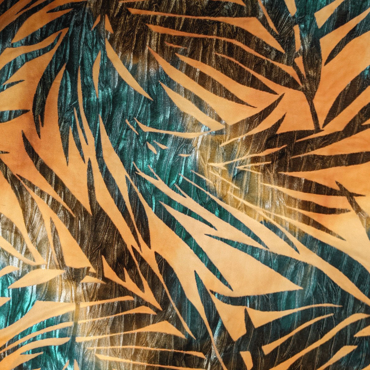 Swatch Image of Sunset Palm Velvet from Leigh Young Collection