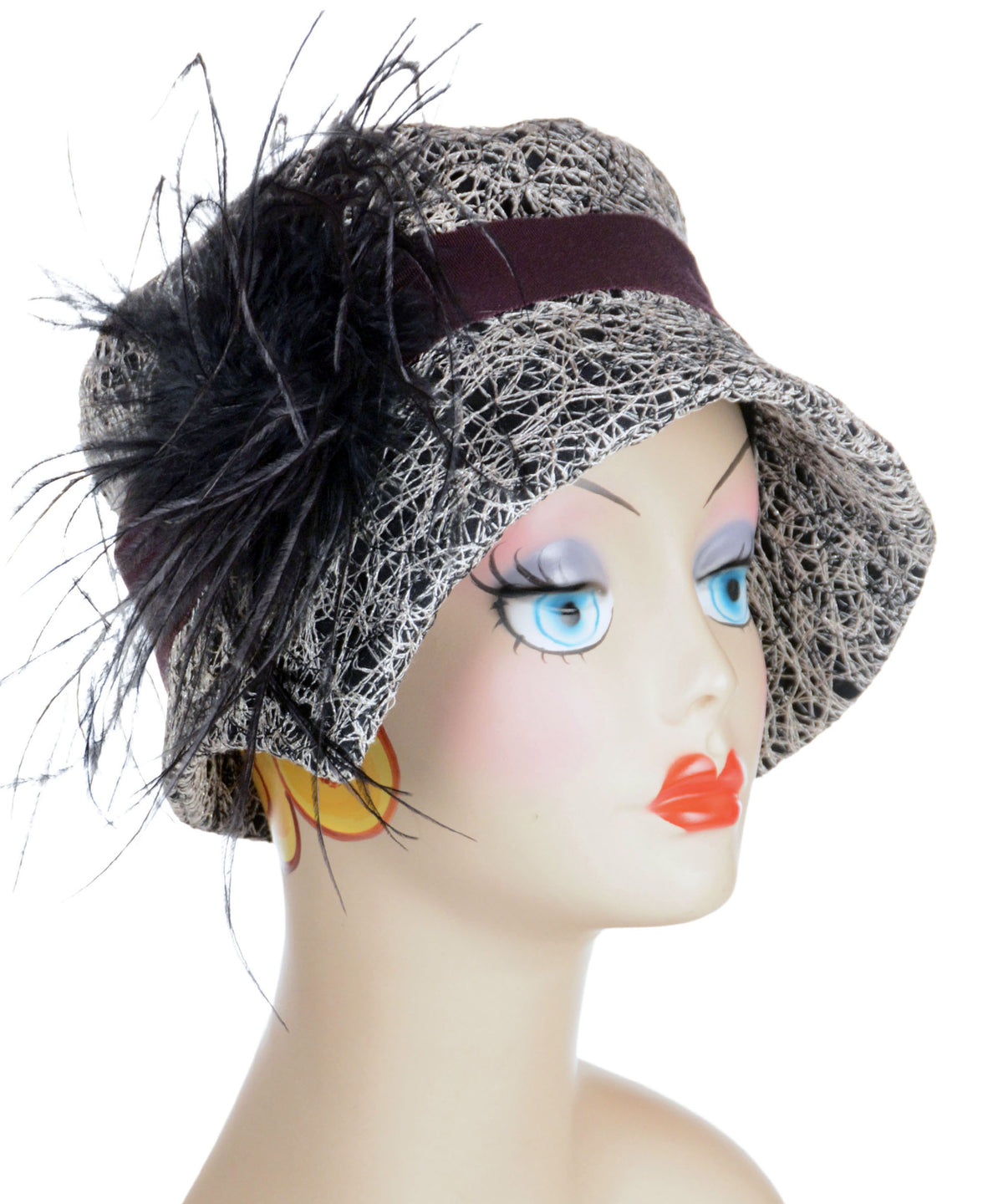 Abigail Hat Style  - Luna in Black (One Medium  Only!)