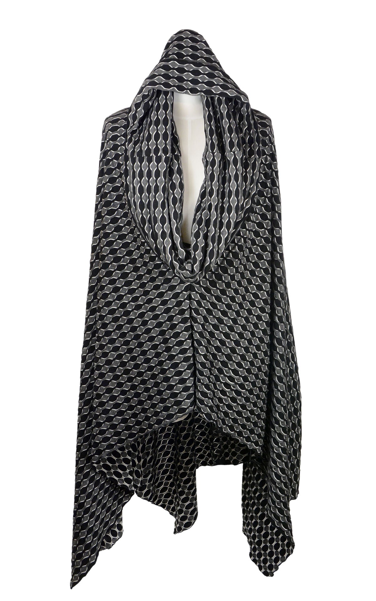 Badlands Cloak on Model |  Solar Eclipse | Handmade in Seattle WA USA | Leigh Young Collection