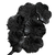 Black Satin Bound Flower Cluster