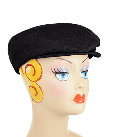Charlie Driving Cap | Linen in Coral | Handmade in Seattle WA By Pandemonium Millinery