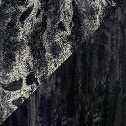 Woman wearing the Shawl Collar Vest in Cloudwalk Honey with reversible Cirrus Honey faux furs. Hand sewn in Seattle, Washington by Pandemonium Seattle.