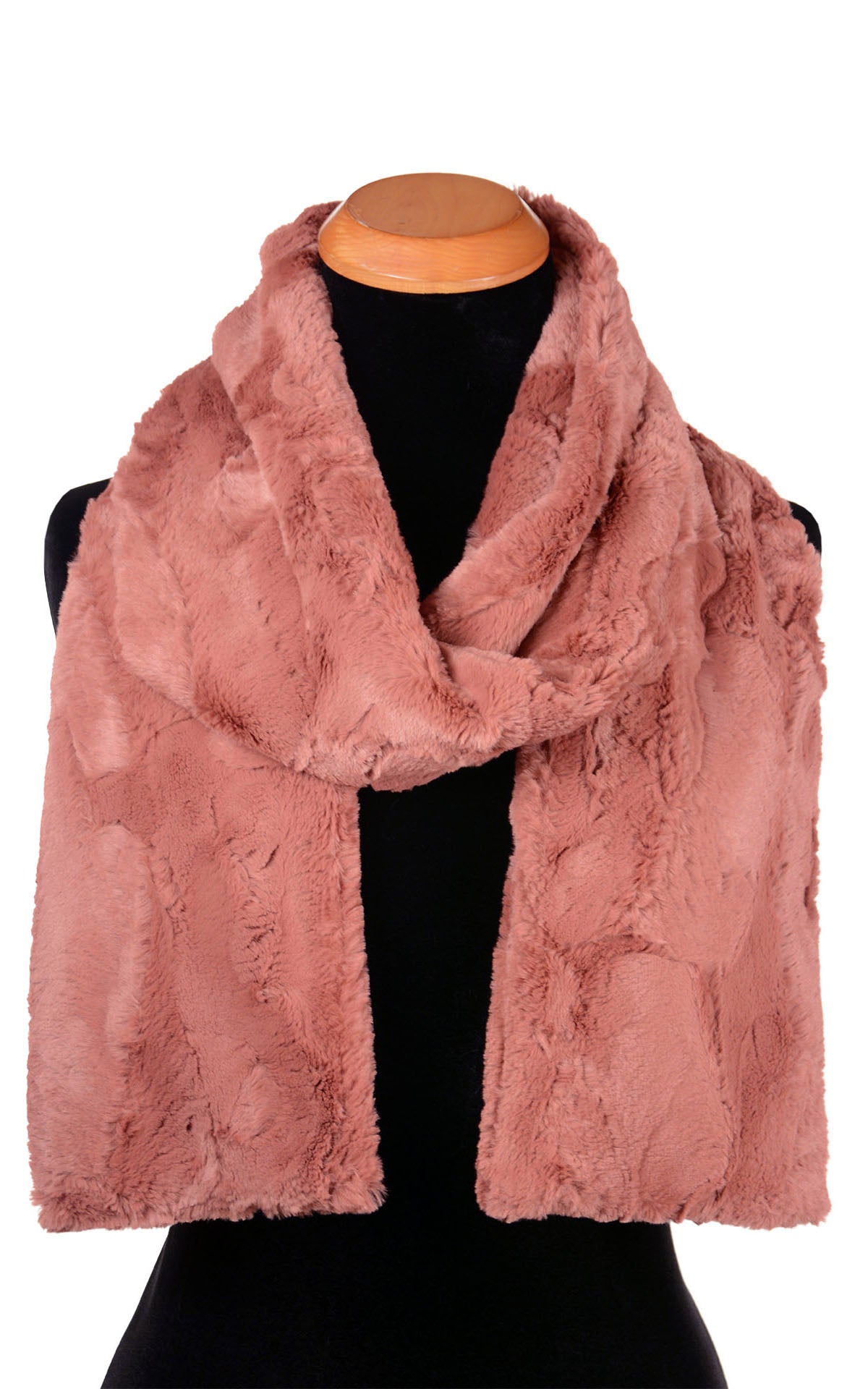 Classic Skinny Women's Scarf Cuddly Copper River Faux Fur in by Pandemonium Millinery