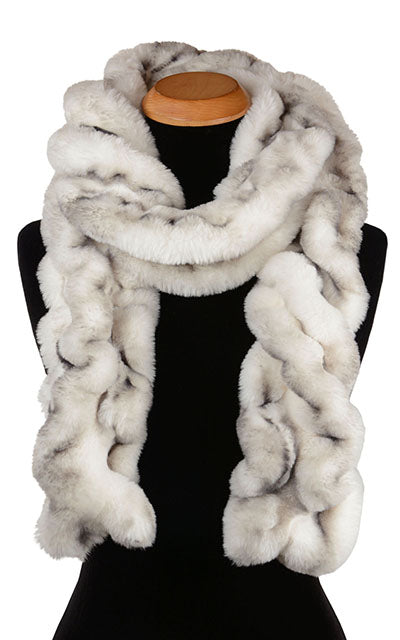 Royal opulence Faux Fur Scarf in Aspen by Pandemonium Seattle.