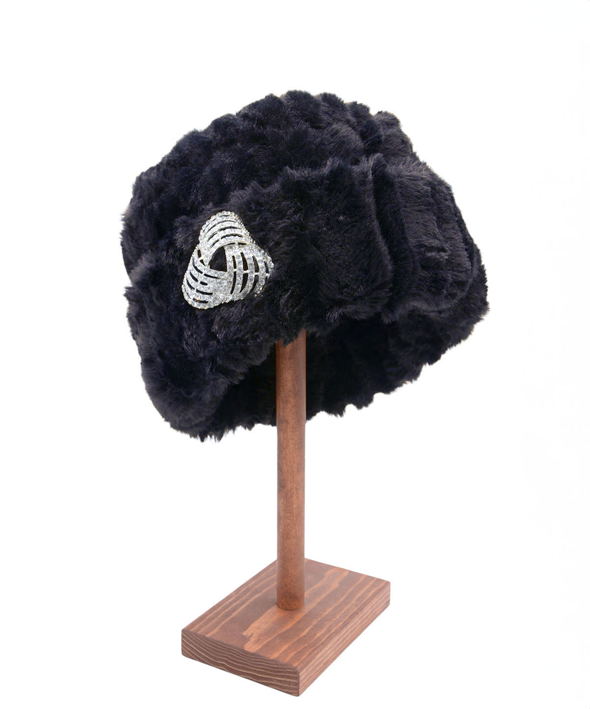 Cuffed Pillbox, Reversible (Solid or Two-Tone) - Cirrus Faux Furs