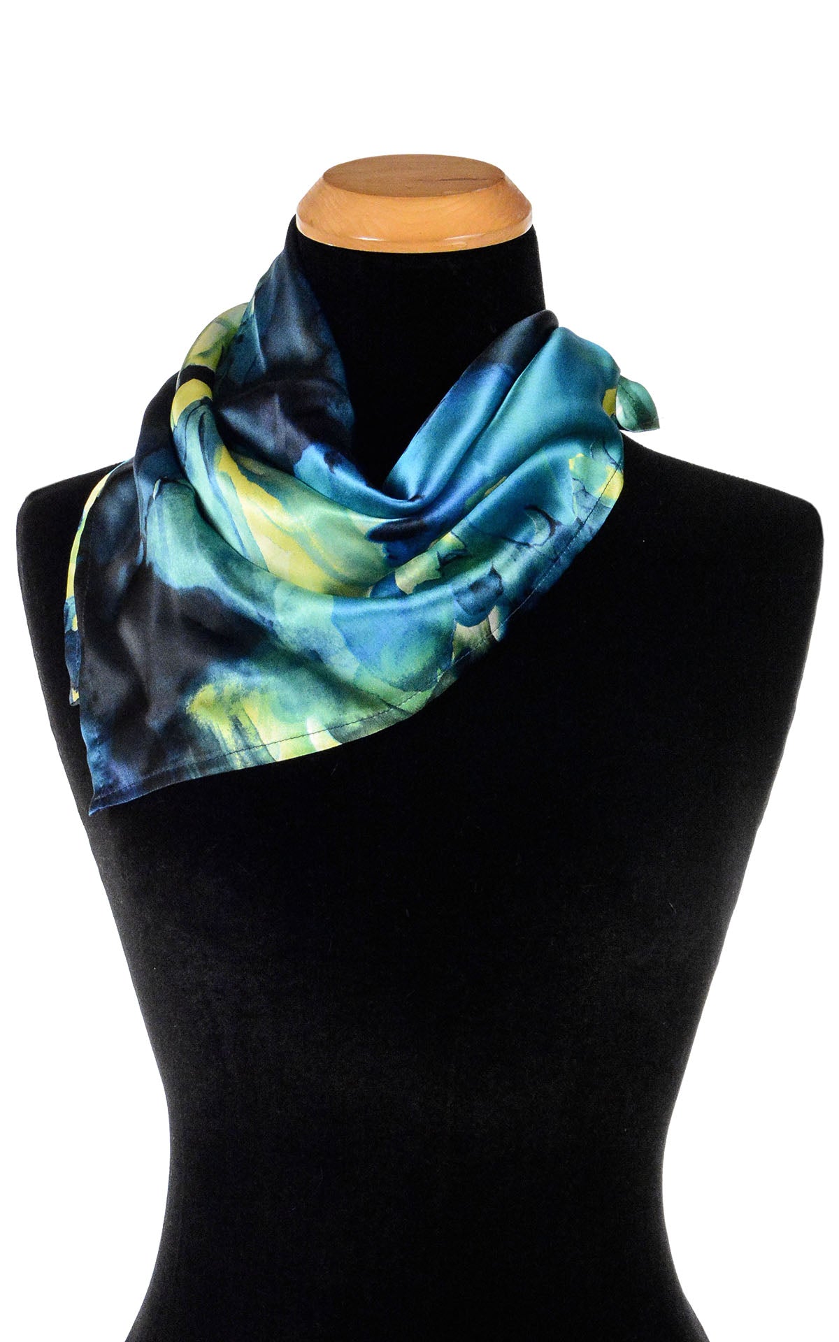 Fiesta Silk in Calypso Euro Scarf handmade in the USA by Pandemonium Seattle