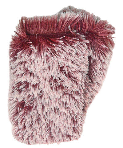 Reversible Fingerless Gloves | Berry Foxy Faux Fur | Pandemonium Millinery