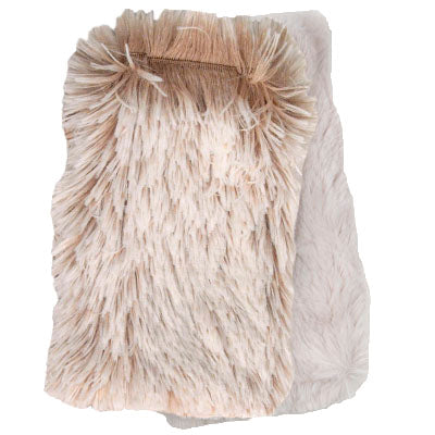 Reversible Fingerless Gloves | Foxy Beach Faux Fur lined Cuddly Sand | Pandemonium Millinery