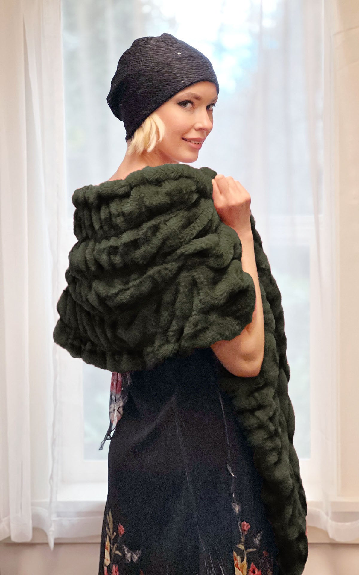 Stole - Royal Opulence Black Pine. Pandemonium Seattle.