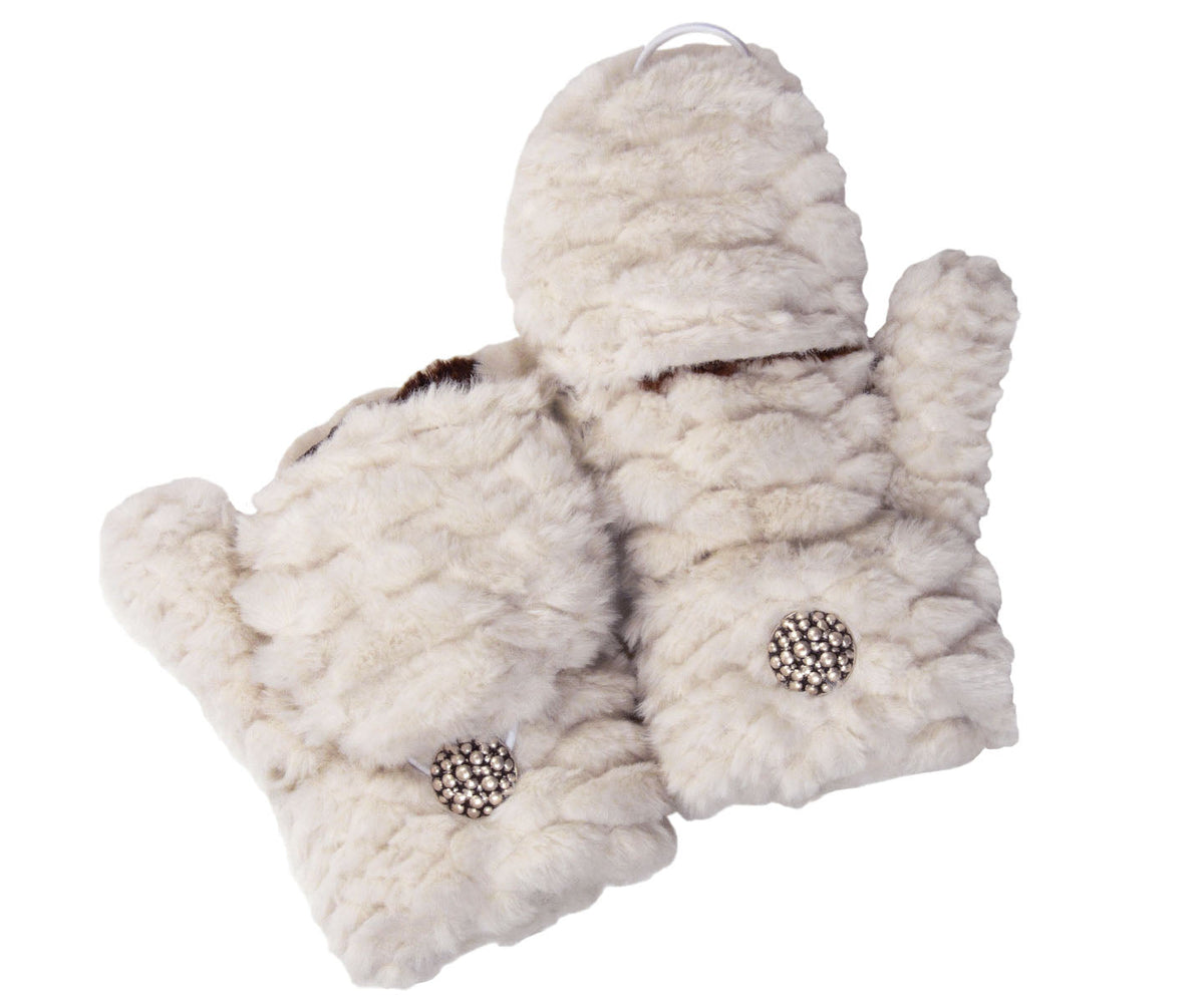 Flip Top Mittens - Plush Faux Fur in Falkor - Sold Out!