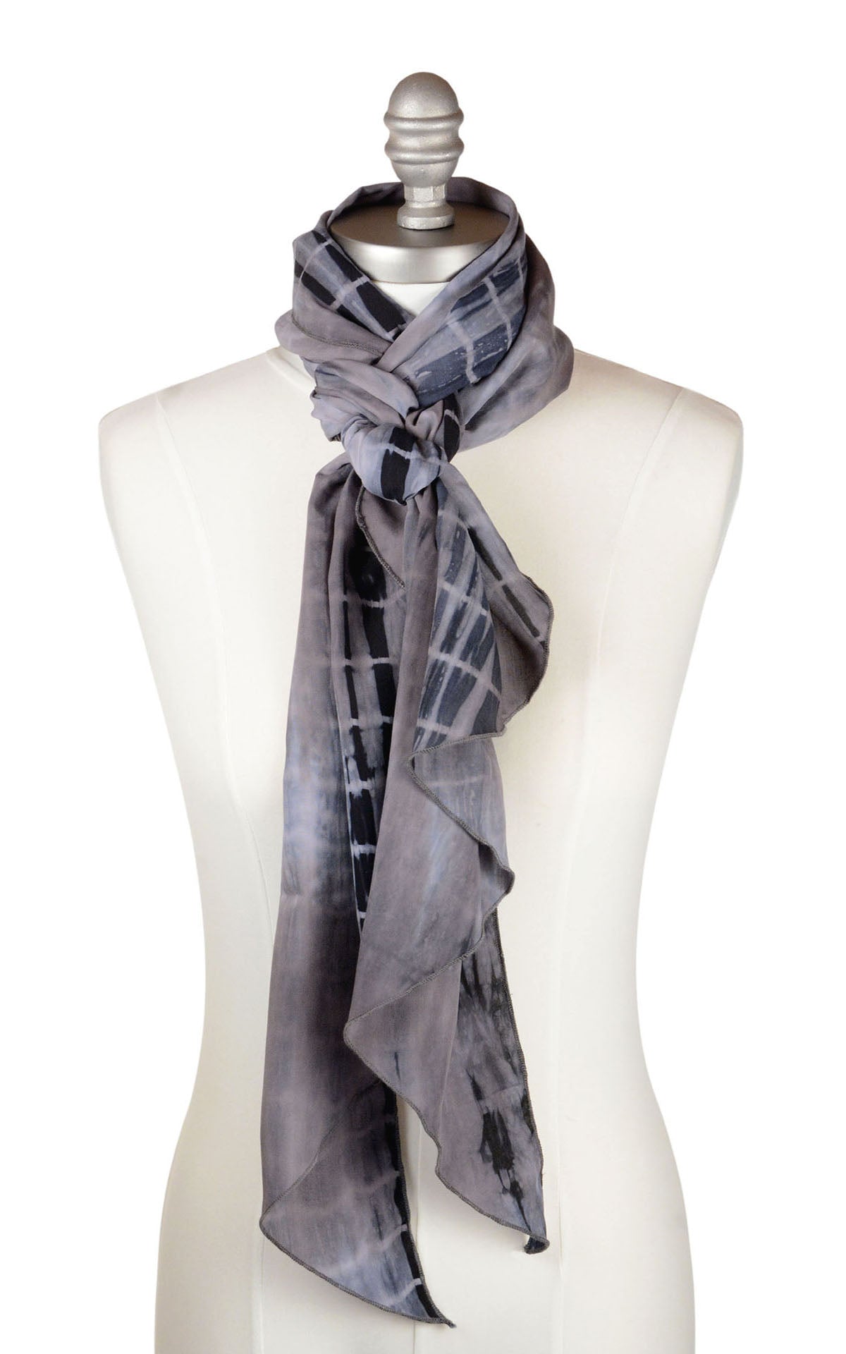 Handkerchief Scarf in Earl Grey, part of the Tea Time 2 Collection. LYC by Pandemonium is handmade in Seattle, WA, USA.
