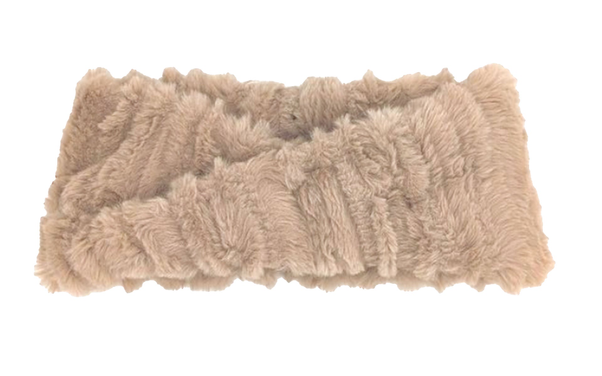 Headband Cirrus Faux Fur in Honey handmade in USA by Pandemonium Seattle
