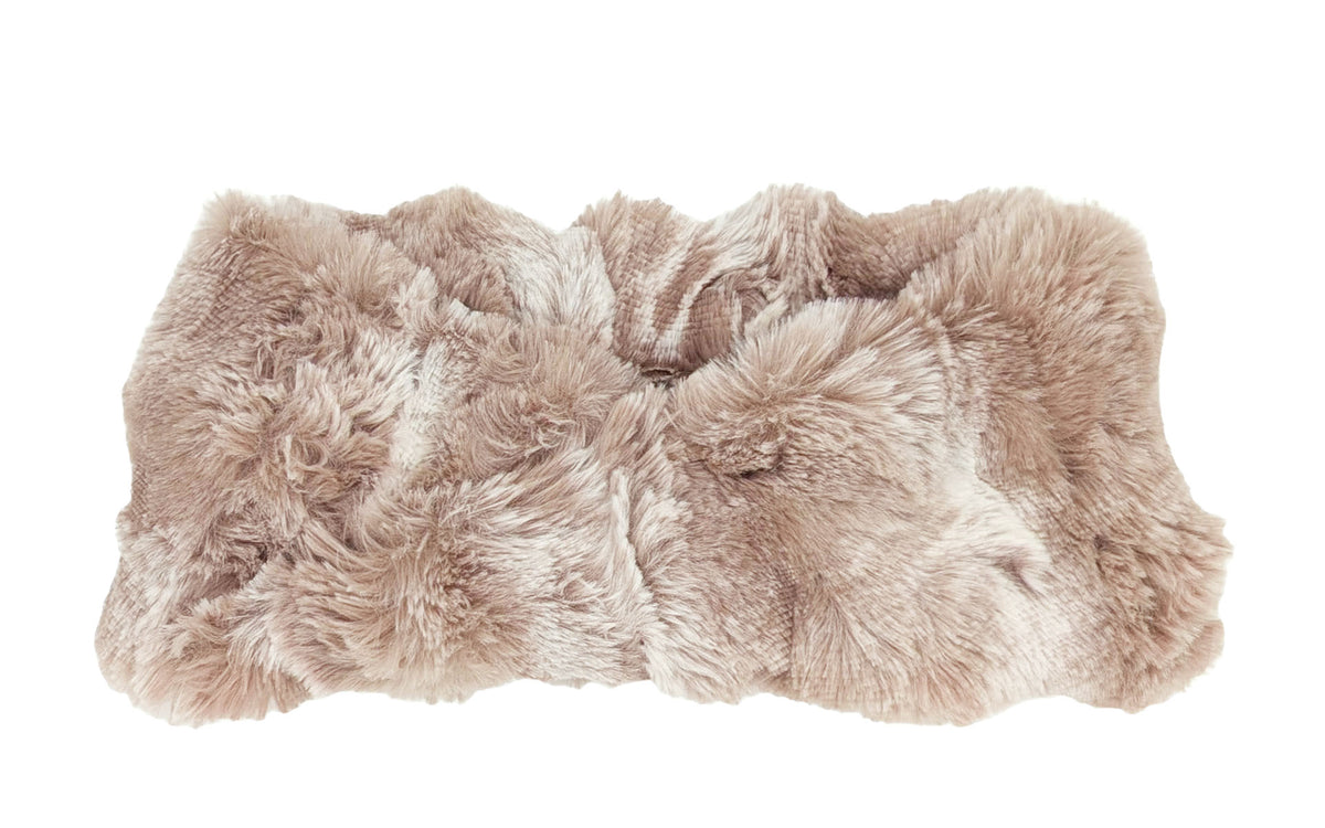 Headband | Cloudwalk Honey Faux Fur | Handmade In Seattle WA USA | By Pandemonium Millinery  