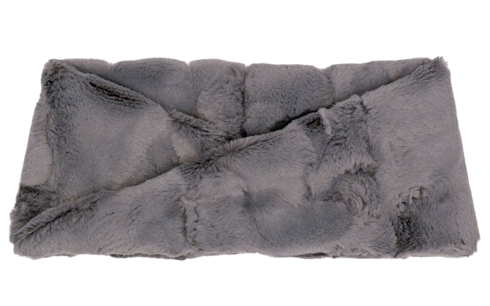 Headband| Cuddly Faux Fur in Cool Gray | Handmade in the USA bye Pandemonium Seattle