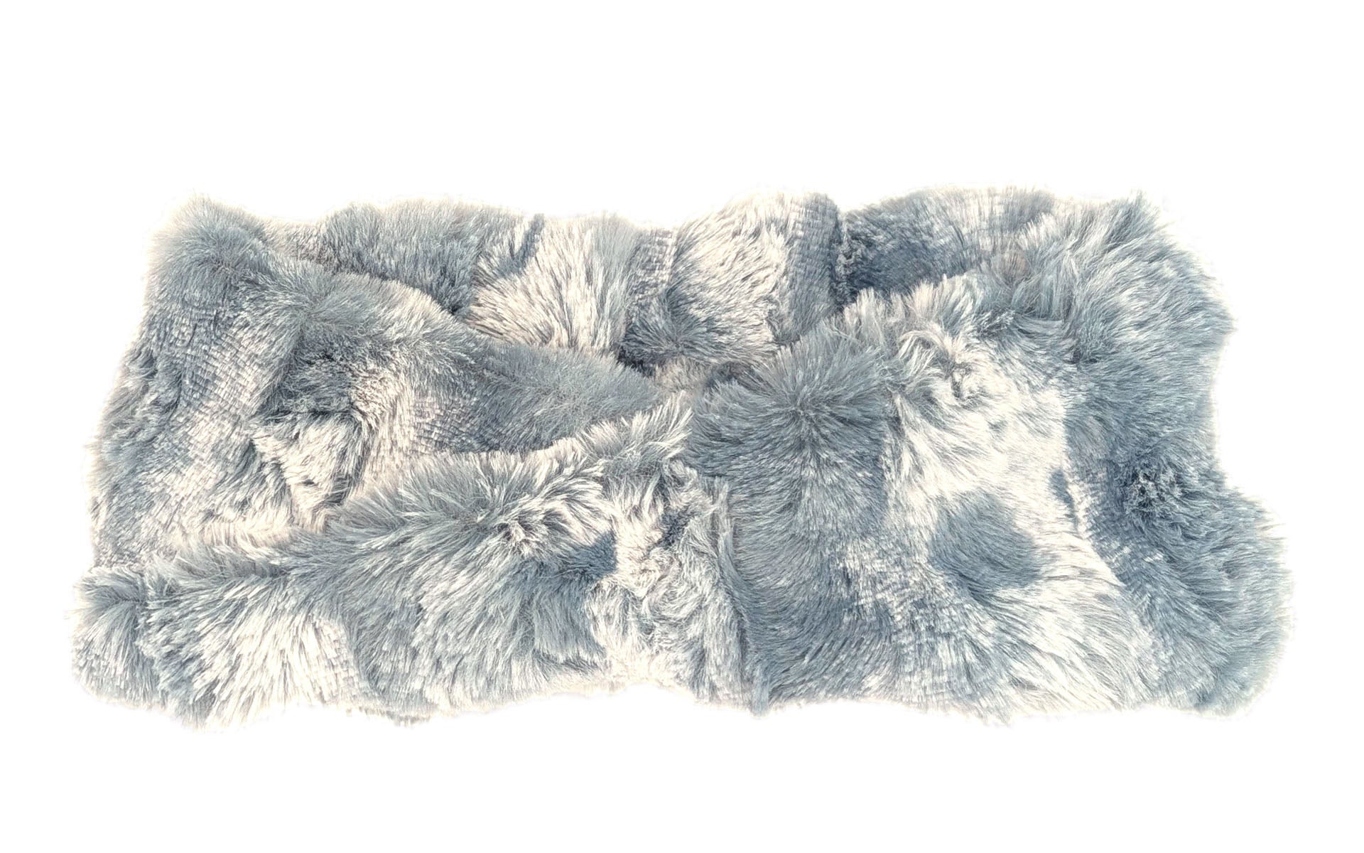 Headband | Cloudwalk Faux Fur in  Blue Mist | Handmade by Pandemonium  Millinery | Seattle WA USA