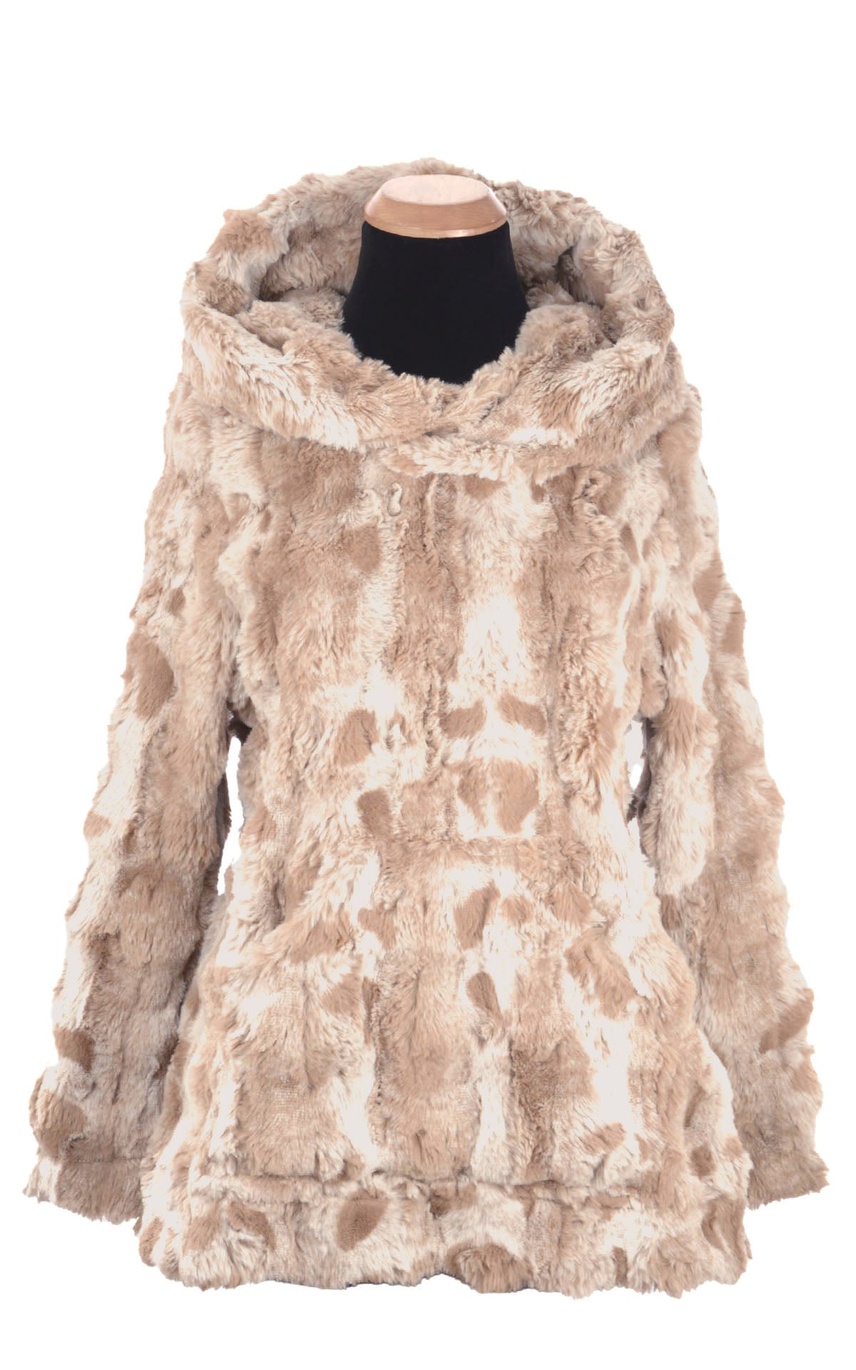 Hooded Lounger | Cloudwalk in Honey Faux Fur | Handmade in Seattle, WA, USA | By Pandemonium MIllinery