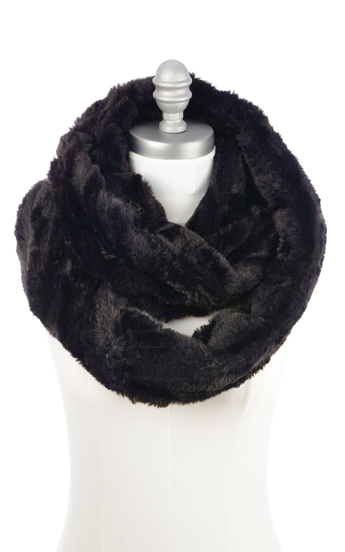 Men's Infinity Scarf | Cirrus Faux Fur In Honey | Looped Twice | Handmade in Seattle, WA, USA | By Pandemonium