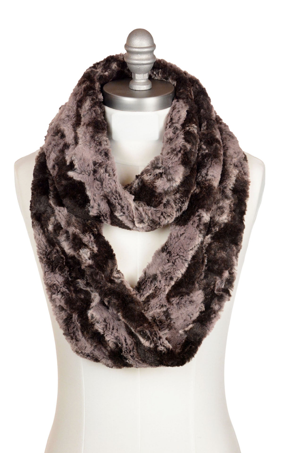 Infinity Scarf in Mocha. Handmade in Seattle, WA, USA by Pandemonium Seattle.