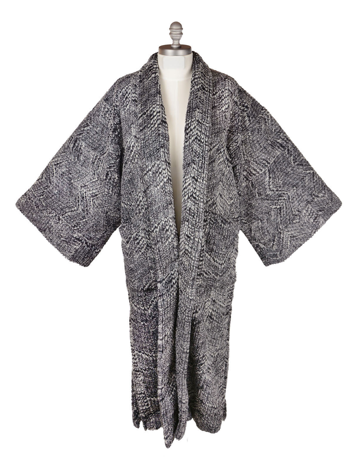 Product shot Kimono Duster | Nimbus Faux Fur | Handmade in the USA by Pandemonium Seattle