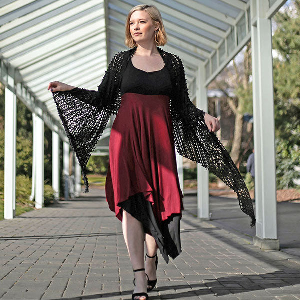 Collection of spring sale items including dresses and lightweight layers by Pandemonium Millinery.