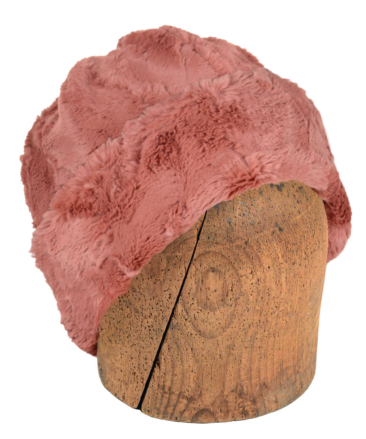 Men's Beanie Hat | Cuddly Faux Fur in Copper River | Handmade in Seattle WA by Pandemonium Millinery USA