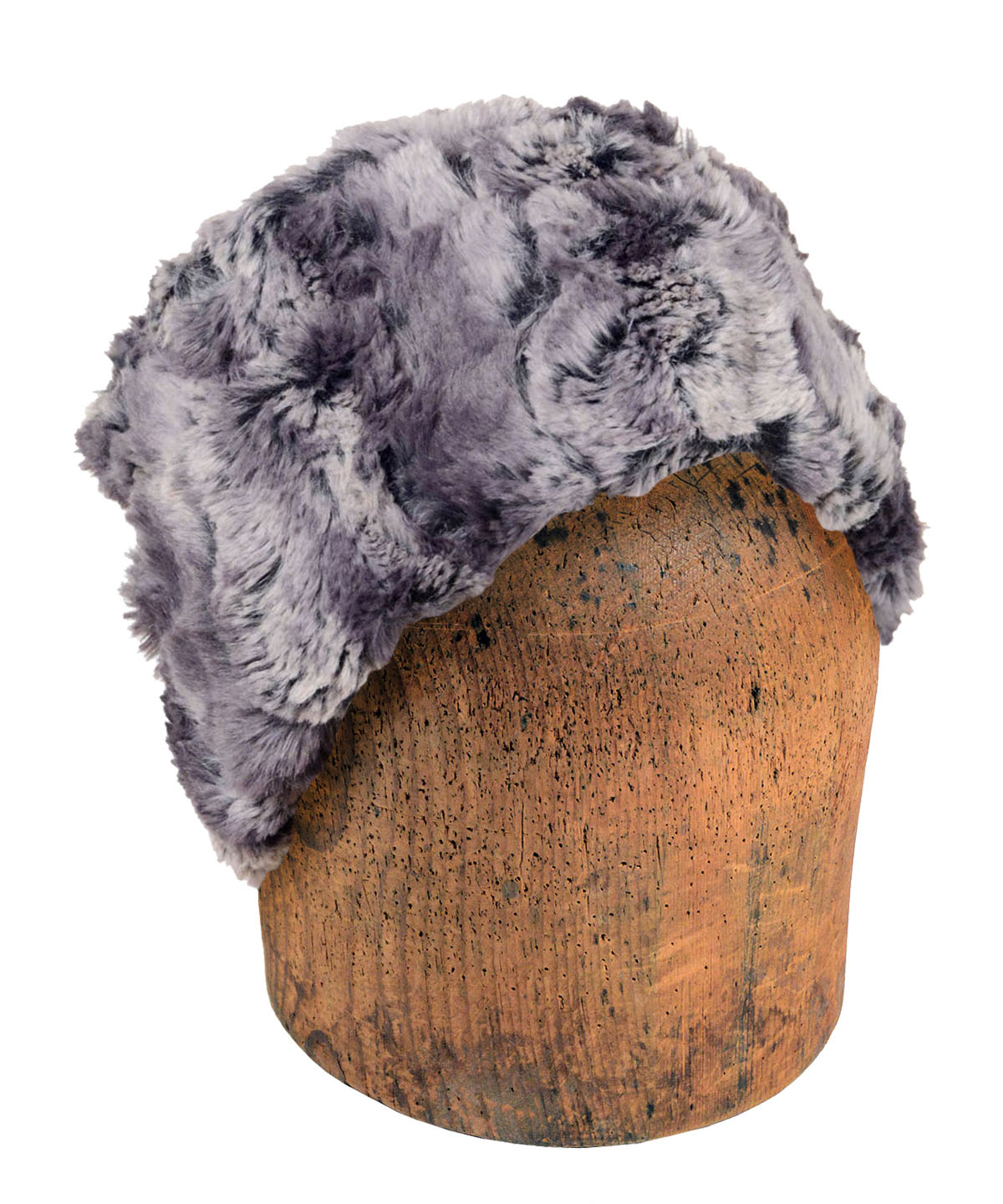 Men's Cuffed Pillbox | Muddy Waters Faux Fur Solid | Pandemonium Millinery Handmade USA
