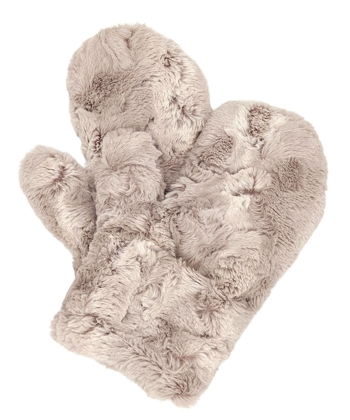 Mittens| Shown in Luxury Faux fur in Café Au Lait | Handmade in the USA by Pandemonium Seattle