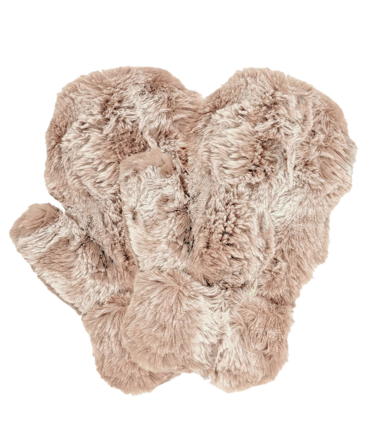 Men's Mittens | Cloudwalk Honey Faux Fur | Handmade in Seattle, WA USA | By Pandemonium Millinery