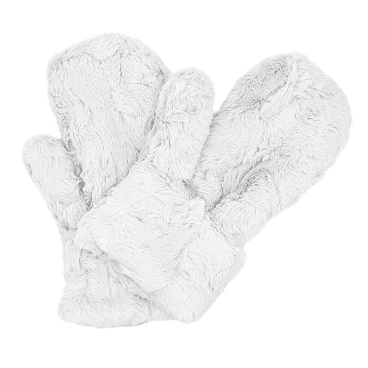 Mittens | Cuddly Ivory Faux Fur | Handmade USA by Pandemonium Seattle