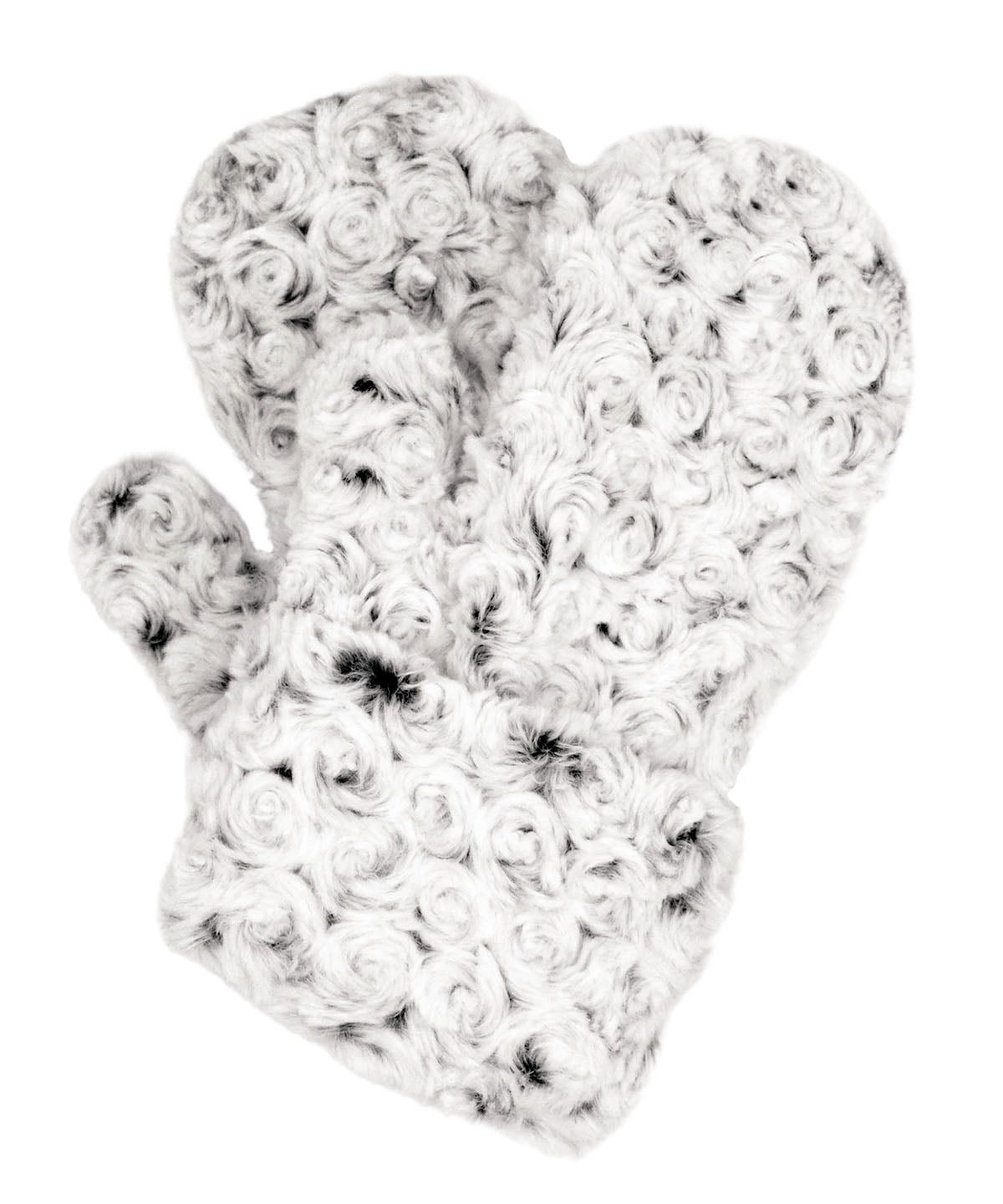 Pandemonium Millinery Mittens - Rosebud Faux Fur Rosebud Black