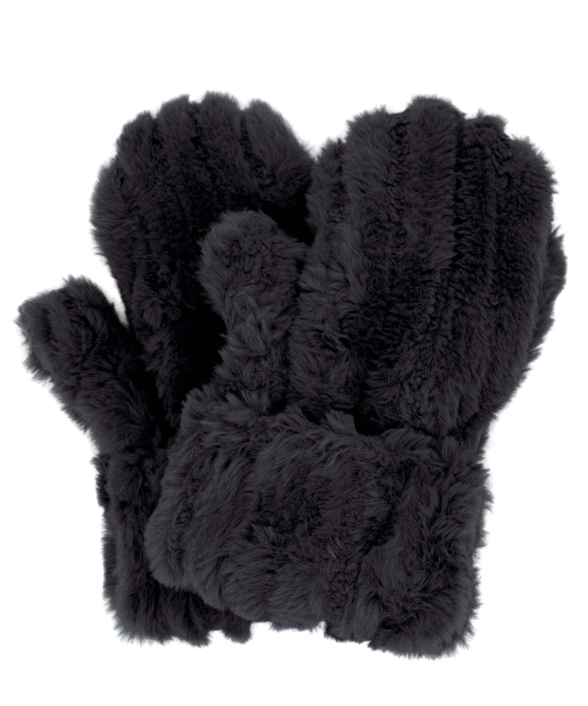 Mittens | Cirrus Faux Fur in Blue Mist | Handmade in Seattle, WA | Pandemonium Seattle