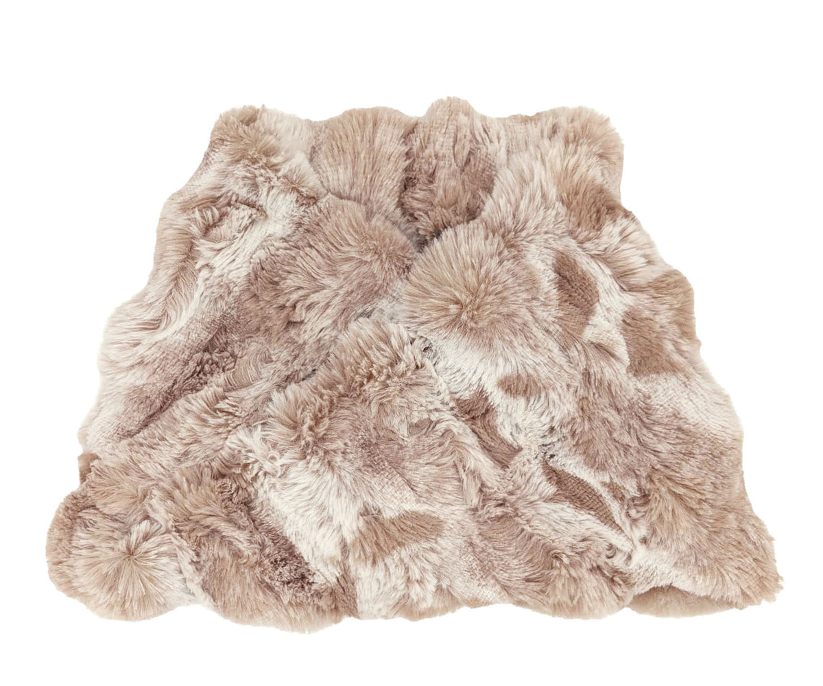 Neck Warmer | Shown in Cloudwalk Faux Fur in Honey | Handsewn in Seattle, WA | By Pandemonium  