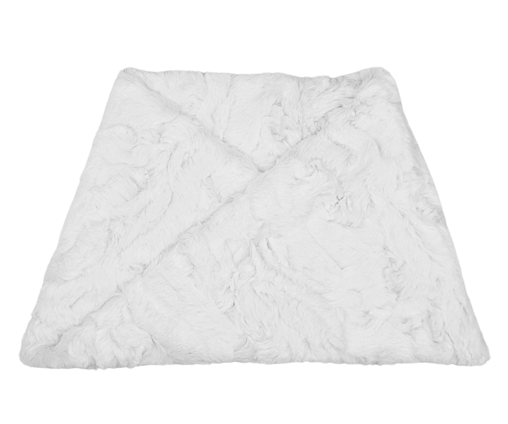 Men's Neck Warmer Cuddly Faux Fur in Ivory | Pandemonium Millinery | Handmade in Seattle, WA