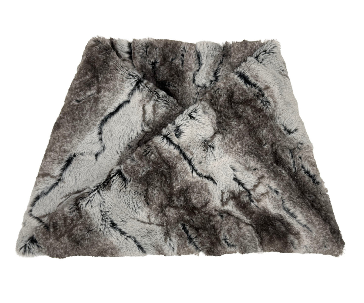 Neck Warmer in Classic Luxury Rock Steady Faux Fur. Made in Seattle, WA, USA by Pandemonium Seattle.