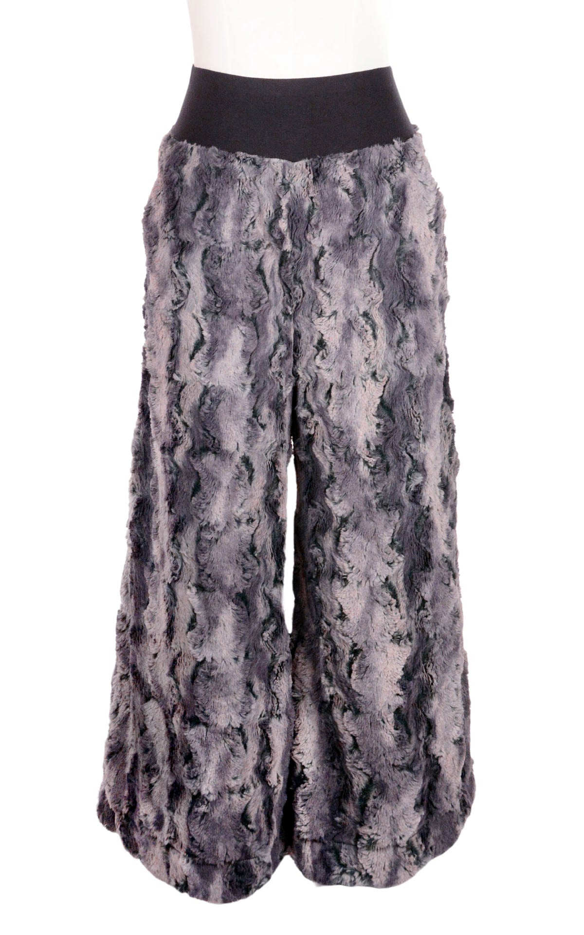 NW Pants in Muddy Waters Faux Fur. Made by Pandemonium Seattle.