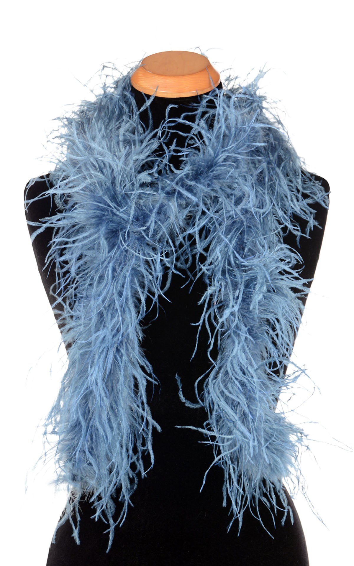 Faux fur extra-long scarf in bright teal - Cornflower Blue - Accessories  with Style