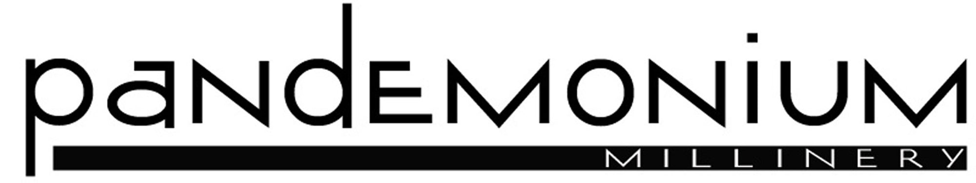 Pandemonium Millinery logo in black 
