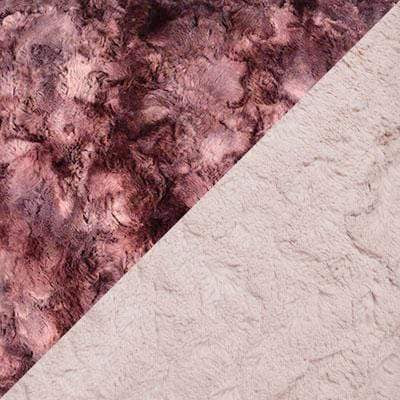 fabric swatch of | Highland in Thistle and Sand  Faux Fur | Handmade USA by Pandemonium Seattle