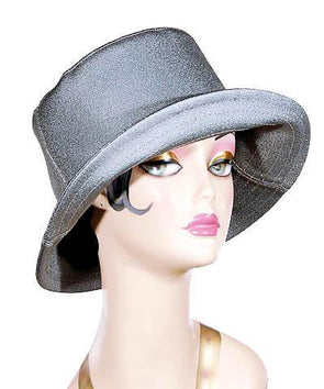 Hollie Rain Hat | Powder Puff Vinyl | Handmade Seattle, WA USA by Pandemonium Millinery