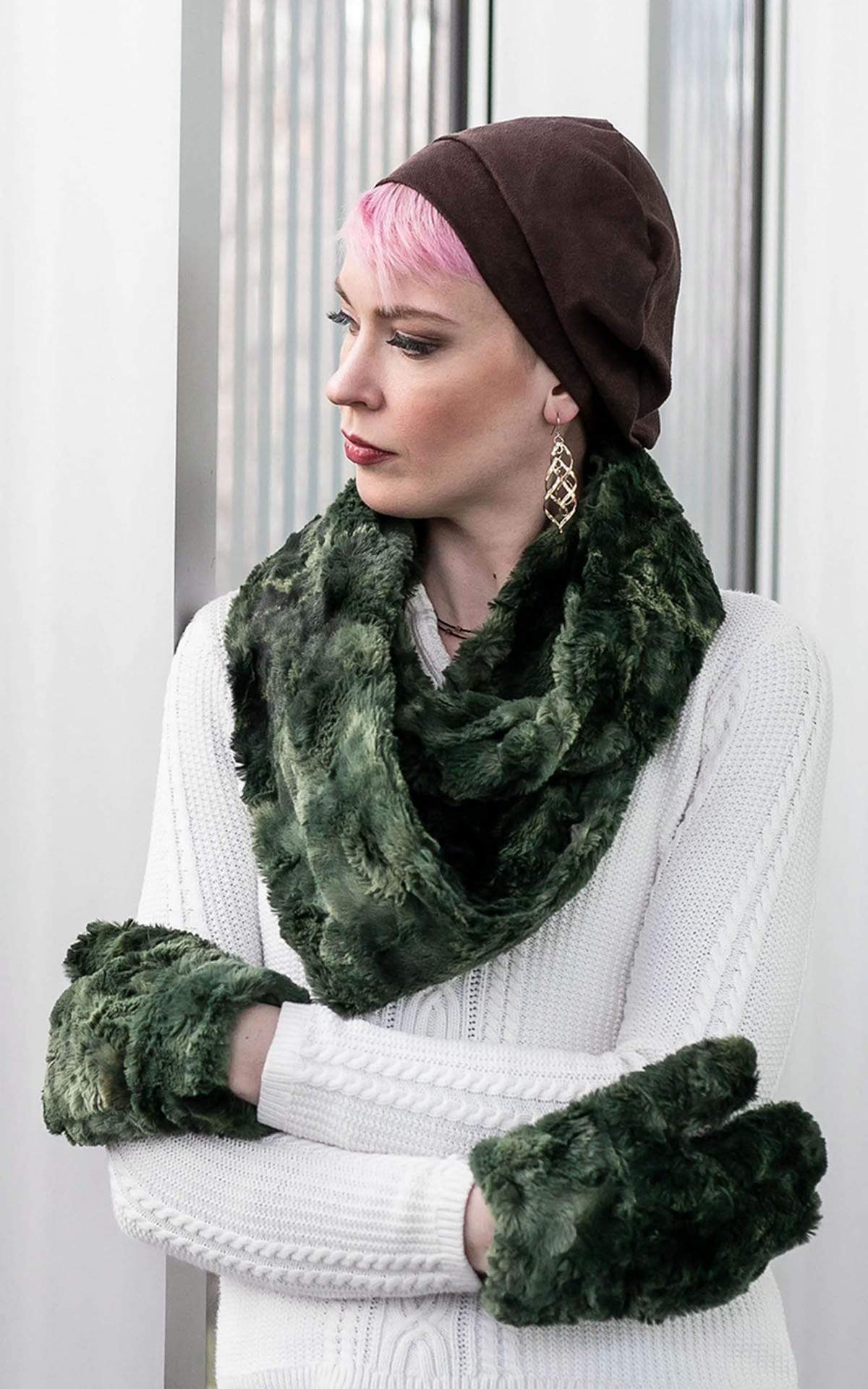 Mittens Thistle Faux Fur | Handmade in Seattle, WA, USA | Pandemonium Seattle