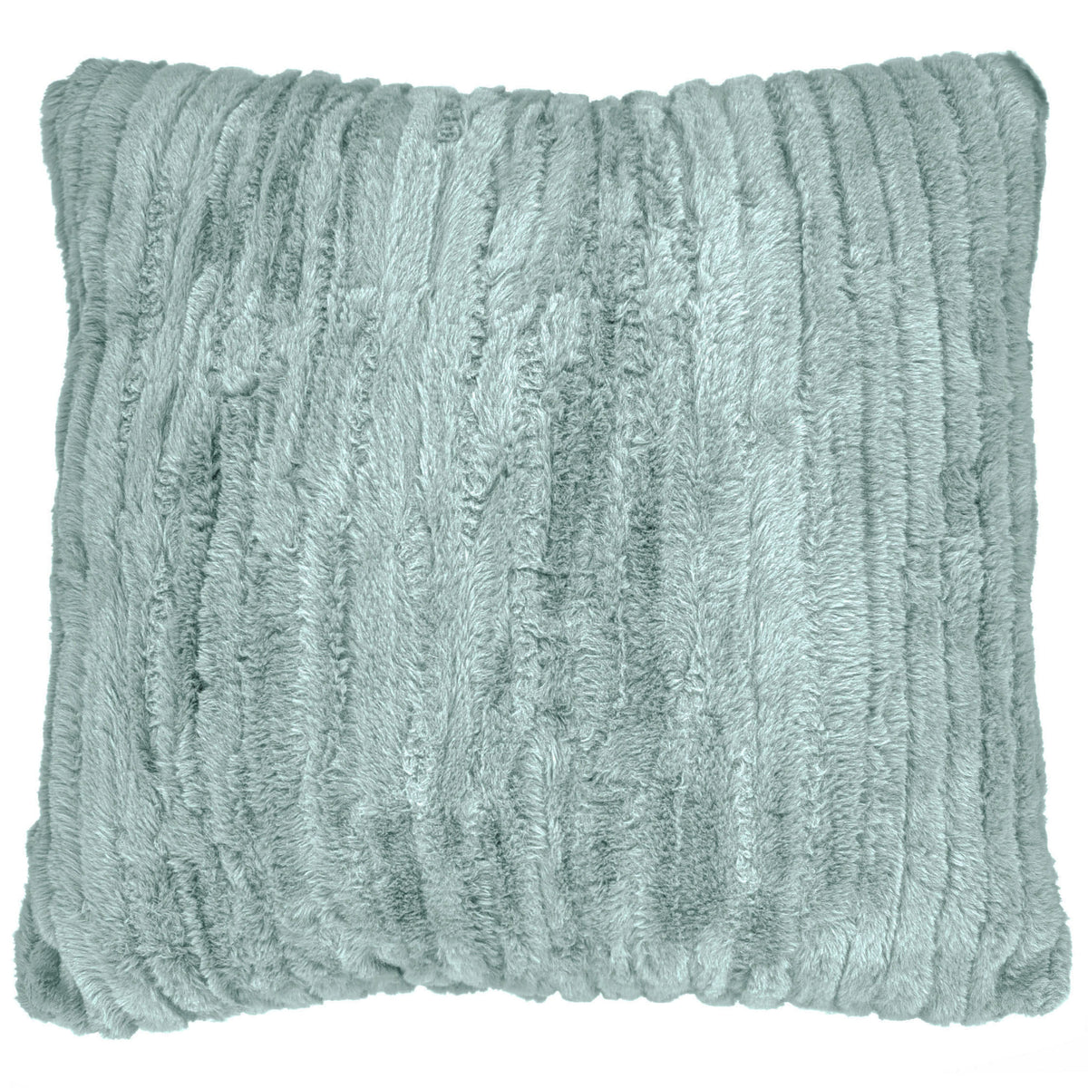 Pillow Sham | Cirrus in Blue Mist Faux Fur | Handmade in Seattle WA USA | By Pandemonium 