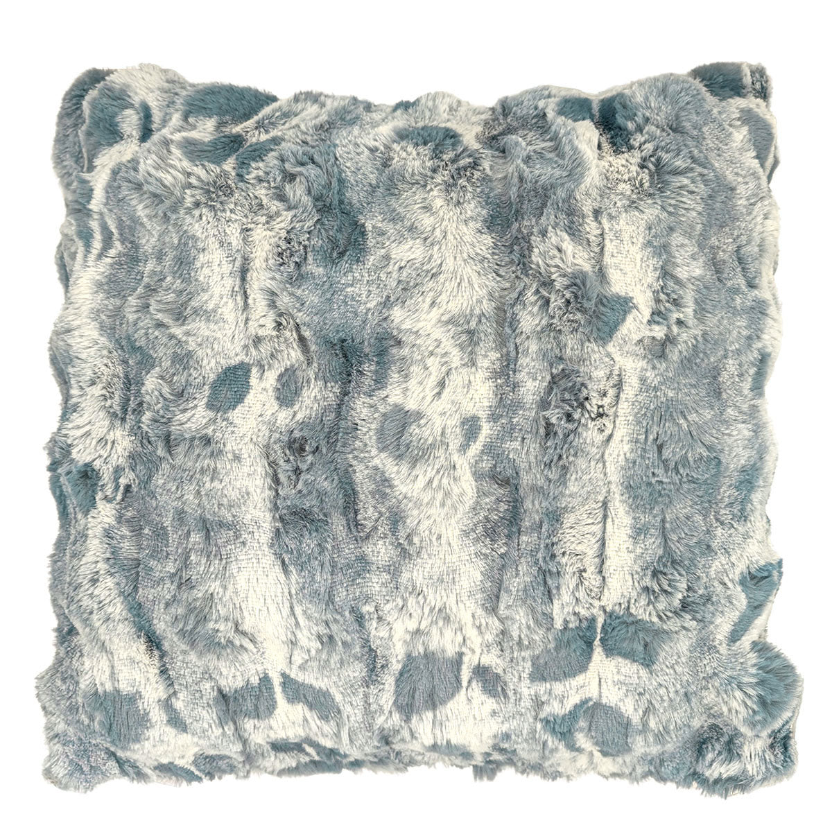 Pillow Sham | Cloudwalk Faux Fur in Blue Mist | Handmade in Seattle WA USA | Pandemonium Seattle