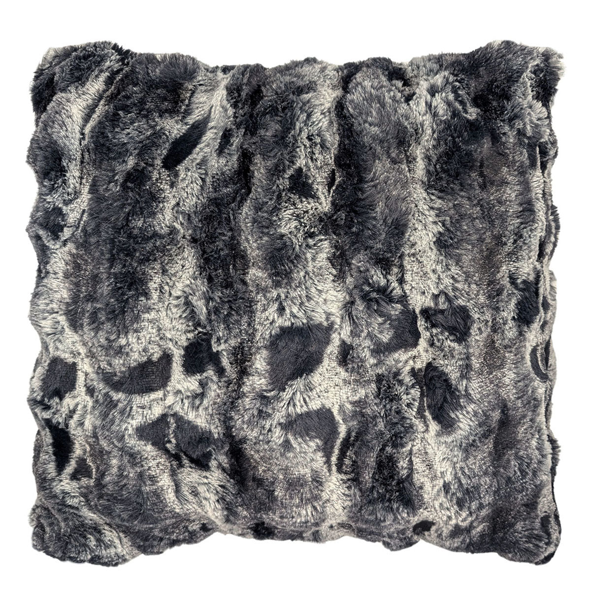 Pillow Sham | Cloudwalk Faux Fur in Shadow | Handmade in Seattle WA USA | Pandemonium Seattle