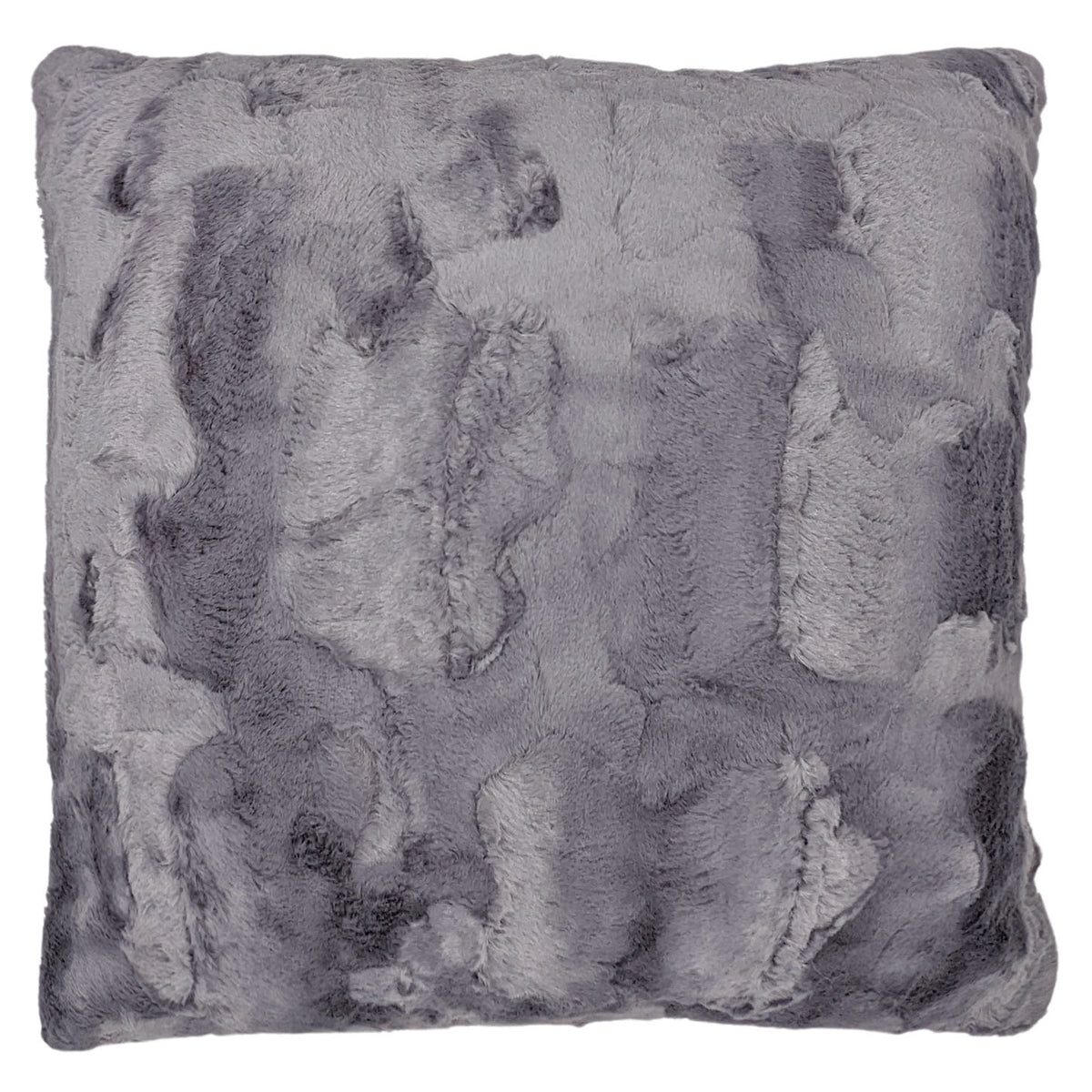 Pillow Sham in Cuddly Stone , Gray Faux Fur | Handmade in Seattle WA | Pandemonium Millinery