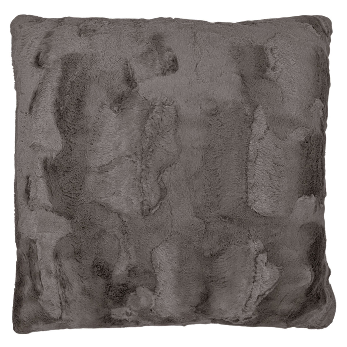 Pillow Sham in Cuddly Gray Faux Fur | Handmade in Seattle WA | Pandemonium Millinery